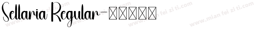 Sellaria Regular字体转换